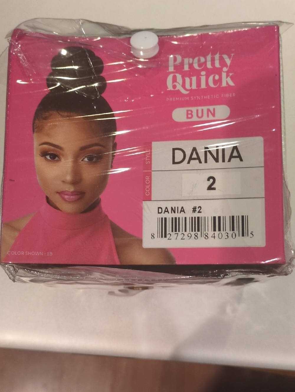 Pretty Quick Dania Bun # 2 - Sleek Black Updo